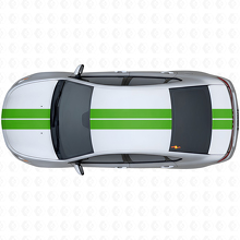 Dual-Streifen Front obere hintere Vinyl-Aufkleber-Kit für Dodge Dart 2013+_3