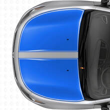 Duales Schwarzumrandetes Motorhauben-Streifen Vinyl-Aufkleber-Set für Dodge Dart 2013+_2