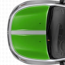 Duales Schwarzumrandetes Motorhauben-Streifen Vinyl-Aufkleber-Set für Dodge Dart 2013+_3