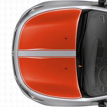 Duales Schwarzumrandetes Motorhauben-Streifen Vinyl-Aufkleber-Set für Dodge Dart 2013+_4