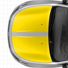 Duales Schwarzumrandetes Motorhauben-Streifen Vinyl-Aufkleber-Set für Dodge Dart 2013+_5