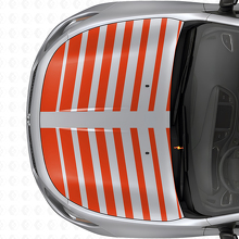 Duale Stroboskop-Motorhaubenstreifen Vinyl-Aufkleber-Set für Dodge Dart 2013+_4