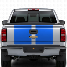 Vinyl-Aufkleber-Kit mit zwei breiten Streifen für Motorhaube und Heckklappe für Chevrolet Silverado 2014-15_4