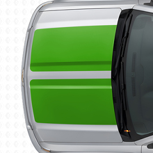 Vinyl-Aufkleber-Kit mit zwei breiten Streifen für Motorhaube und Heckklappe für Chevrolet Silverado 2014-15_5