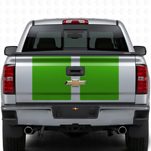 Vinyl-Aufkleber-Kit mit zwei breiten Streifen für Motorhaube und Heckklappe für Chevrolet Silverado 2014-15_6