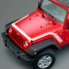 Karierte Motorhauben- und Kotflügelstreifen Vinylaufkleber für Jeep Wrangler Gladiator_2