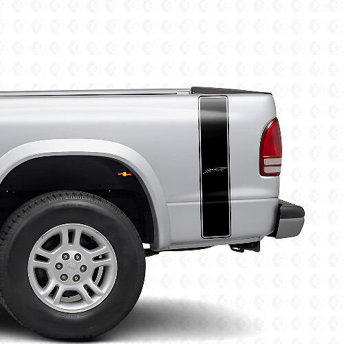Sport Outline Streifen Heck Seiten Vinyl Aufkleber Set für Dodge Dakota 1997+_1