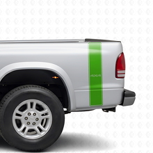 4x4 Umrissstreifen Heckseitlicher Vinyl-Aufkleber Satz für Dodge Dakota 1997+_3