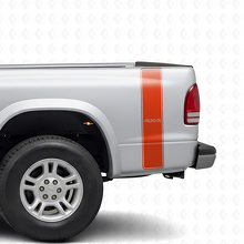 4x4 Umrissstreifen Heckseitlicher Vinyl-Aufkleber Satz für Dodge Dakota 1997+_4
