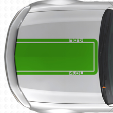4,0L Motorhauben-Kontur-Streifen Vinyl-Aufkleber für Musclecar Musclecar-Modell Mach 1 2005-09_3
