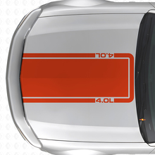 4,0L Motorhauben-Kontur-Streifen Vinyl-Aufkleber für Musclecar Musclecar-Modell Mach 1 2005-09_4