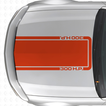 300 PS Motorhauben-Kontur-Streifen Vinyl-Aufkleber für Musclecar Musclecarmodel Mach 1 2005-09_4