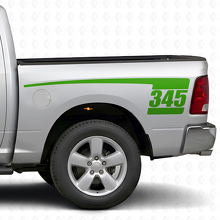 345 Hockey-Stick-Stil Heckseitige Vinyl-Aufkleber-Kit für Dodge Ram 2009-18_3