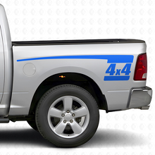 4x4 Hockeyschläger-Stil Hintere Seiten-Vinylaufkleber-Kit für Dodge Ram 2009-18_2