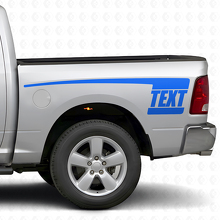 Individuelles Text-Heckseitenstreifen-Vinylaufkleber-Set für Dodge Ram 2009-18_2