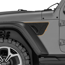 Topografische Karten Kotflügel Lüftungsaufkleber Kit für Jeep Wrangler Rubicon_3