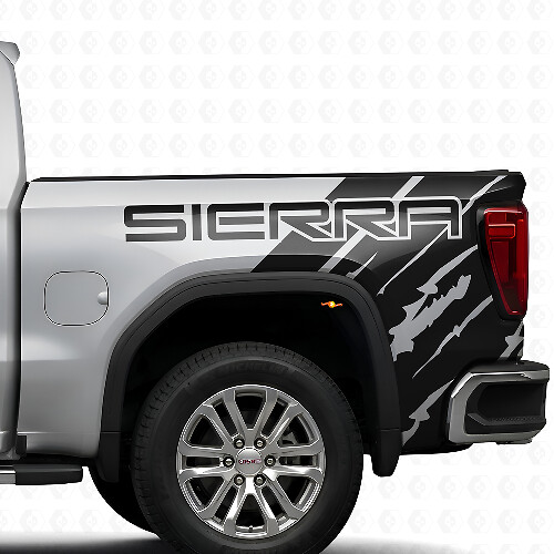 Markenspezifischer, Used-Look Seitenvinyl-Aufkleber-Kit für GMC Sierra 2019