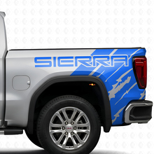 Markenspezifischer, Used-Look Seitenvinyl-Aufkleber-Kit für GMC Sierra 2019_2