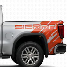 Markenspezifischer, Used-Look Seitenvinyl-Aufkleber-Kit für GMC Sierra 2019_4