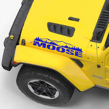 Moose Lettering Mountain Style Motorhauben-Vinyl-Aufkleberset für Jeep Wrangler_3