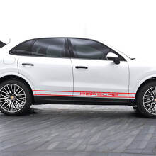 Zwei Pinstripe PORSCHE Seiten Türen Vinyl Aufkleber für Porsche Cayenne_2