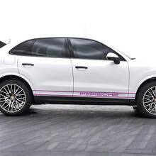 Zwei Pinstripe PORSCHE Seiten Türen Vinyl Aufkleber für Porsche Cayenne_3