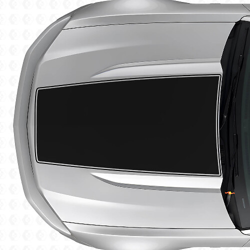 Blackout-Kontur Motorhauben-Streifen Vinyl-Aufkleber für Musclecar Musclecarmodel 2015-2020
