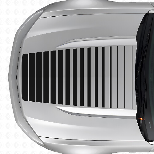 Strobe-Style Motorhauben-Vinylaufkleber für Musclecar Musclecarmodel 2015-2020