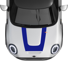 U-förmiger Rallye-Streifen Motorhauben Vinyl-Aufkleber für MINI Cooper S 2022-2024_3