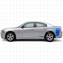 Benutzerdefinierte Akzentstreifen Seitenteile Vinyl-Aufkleber für Dodge Charger 2011-2014_2