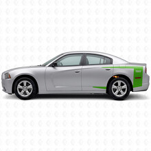 Benutzerdefinierte Akzentstreifen Seitenteile Vinyl-Aufkleber für Dodge Charger 2011-2014_3
