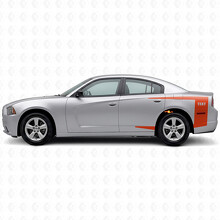 Benutzerdefinierte Akzentstreifen Seitenteile Vinyl-Aufkleber für Dodge Charger 2011-2014_4