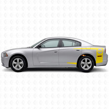 Streifen mit benutzerdefiniertem Text Seitlicher Vinylaufkleber für Dodge Charger 2011-2014_5