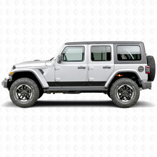 Gerade Streifen Seiten-Vinylaufkleber für Jeep Wrangler 2018-2027_2