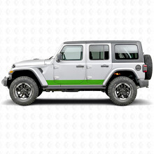 Gerade Streifen Seiten-Vinylaufkleber für Jeep Wrangler 2018-2027_4