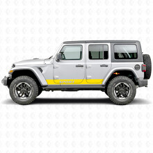 Sport Schriftzug Gerade Streifen Seiten Vinyl Aufkleber Sticker für Jeep Wrangler 2018-2027_6