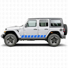 Block-Streifen Seiten-Vinylaufkleber für Jeep Wrangler 2018-2027_3