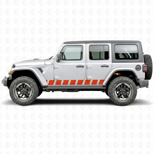 Block-Streifen Seiten-Vinylaufkleber für Jeep Wrangler 2018-2027_5
