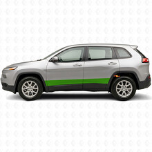 Gerade Streifen Seiten-Vinyl-Aufkleber für Jeep Cherokee 2014-2023_4