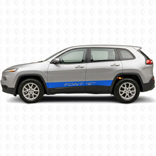 Benutzerdefinierte gerade Streifen Seiten-Vinylaufkleber für Jeep Cherokee 2014-2023_3