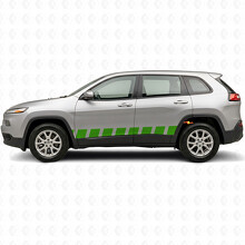 Block-Streifen Seiten-Vinylaufkleber für Jeep Cherokee 2014-2023_4