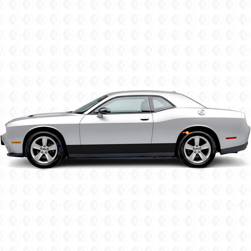 Gerade Streifen Schweller Vinyl-Aufkleber für Dodge Challenger