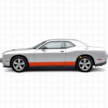 Gerade Streifen Schweller Vinyl-Aufkleber für Dodge Challenger_4
