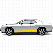 Gerade Streifen Schweller Vinyl-Aufkleber für Dodge Challenger_5