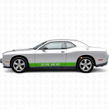5,7L H/O Umriss-Streifen Schweller-Vinyl-Aufkleber für Dodge Challenger_3
