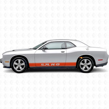 5,7L H/O Umriss-Streifen Schweller-Vinyl-Aufkleber für Dodge Challenger_4