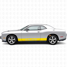 5.7L H/O Gerade Streifen Schweller Vinylaufkleber für Dodge Challenger_4
