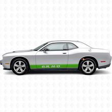 6,1L H/O Umrissstreifen Rocker Panel Vinylaufkleber für Dodge Challenger_3