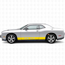 6,1L H/O Gerade Streifen Schweller Vinylaufkleber für Dodge Challenger_5