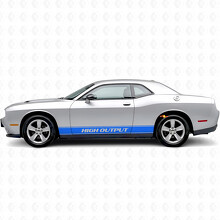 Hochleistungs-Umrissstreifen Seitlicher Vinyl-Aufkleber für Dodge Challenger_2